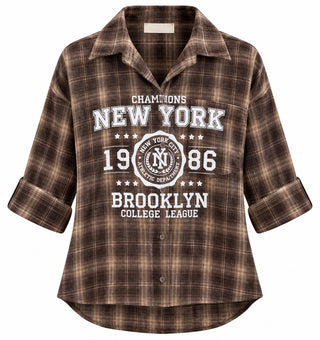 Brooklyn Varsity Plaid Italian Shirt