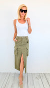 Urban Explorer Cargo Skirt-170 Bottoms-Vibrant M.i.U-Coastal Bloom Boutique, find the trendiest versions of the popular styles and looks Located in Indialantic, FL