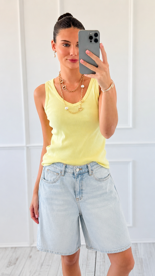 The Everyday Ease Denim Shorts
