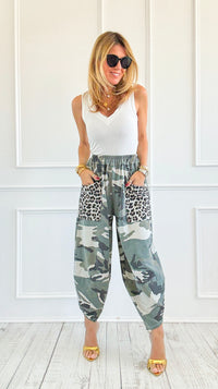 Camo & Wild Italian Barrel Pant-100 Pants-AZUL MONACO-Coastal Bloom Boutique, find the trendiest versions of the popular styles and looks Located in Indialantic, FL