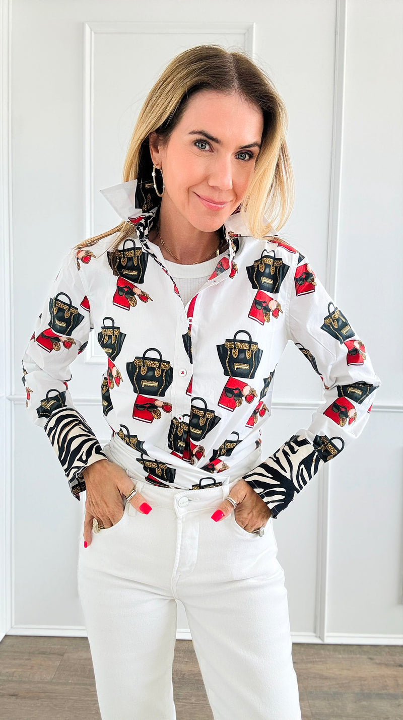 Rome In Style Long Sleeve Shirt-130 Long Sleeve Tops-Dizzy Lizzie-Coastal Bloom Boutique, find the trendiest versions of the popular styles and looks Located in Indialantic, FL