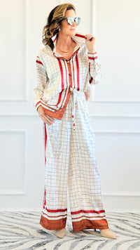 Timeless Lines Lounge Ensemble Set-210 Loungewear/sets-LA ROS-Coastal Bloom Boutique, find the trendiest versions of the popular styles and looks Located in Indialantic, FL