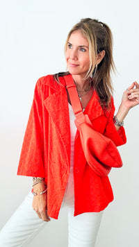 Bergamo Crop Jacket-160 Jackets-CULTURE CODE-Coastal Bloom Boutique, find the trendiest versions of the popular styles and looks Located in Indialantic, FL