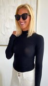 Brazilian Mock Turtleneck Long Sleeve-220 Intimates-VZ Group-Coastal Bloom Boutique, find the trendiest versions of the popular styles and looks Located in Indialantic, FL