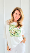 CB Custom - Fashion Hunter in Bloom Scuba Top-110 Short Sleeve Tops-EC COLLECTION INC / HOLLY-Coastal Bloom Boutique, find the trendiest versions of the popular styles and looks Located in Indialantic, FL