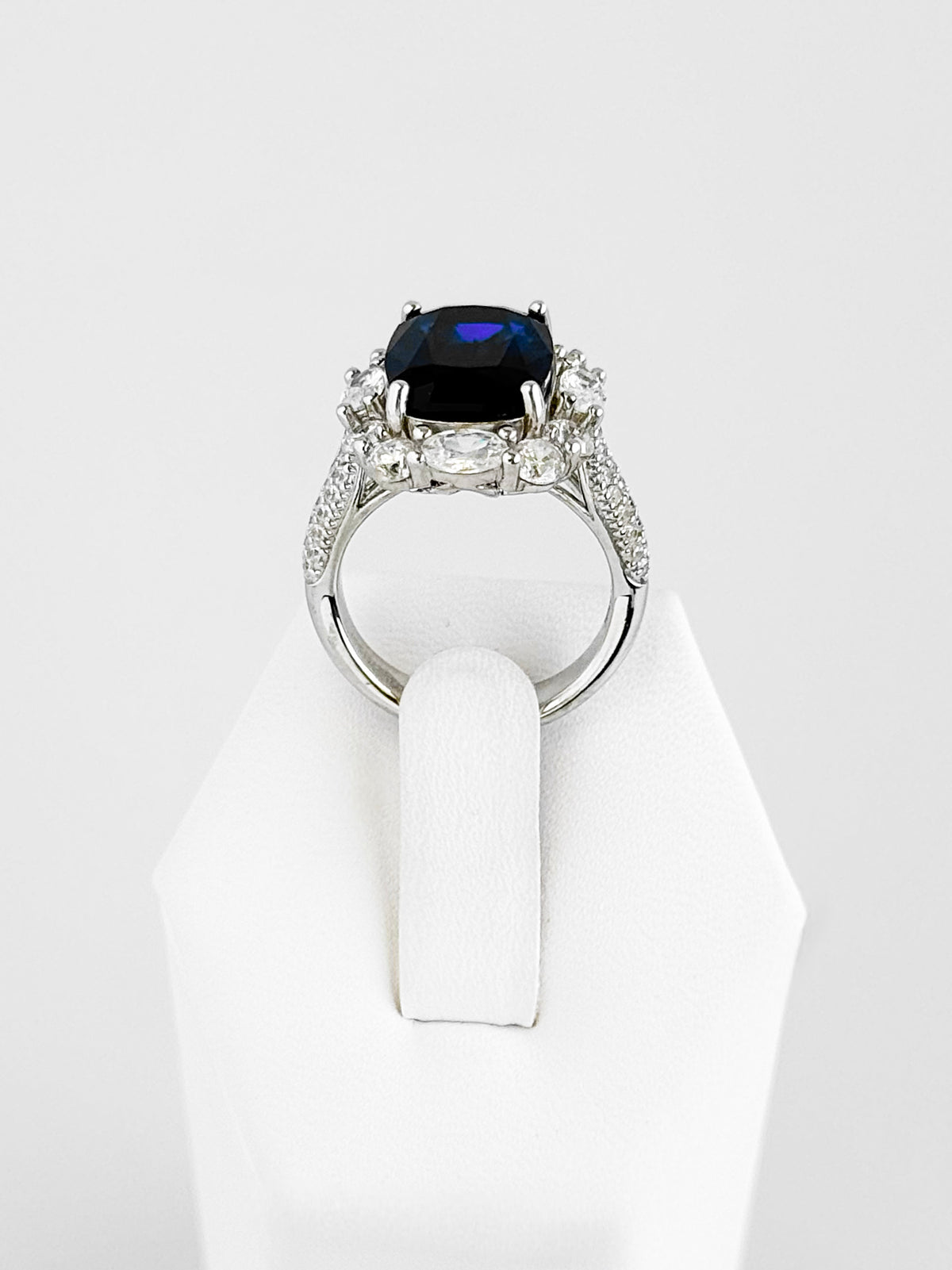 Vintage Halo Oval Ring- Sapphire-230 Jewelry-NYC-Coastal Bloom Boutique, find the trendiest versions of the popular styles and looks Located in Indialantic, FL