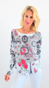 Love Notes From Paris Italian St Tropez Knit-140 Sweaters-Italianissimo-Coastal Bloom Boutique, find the trendiest versions of the popular styles and looks Located in Indialantic, FL