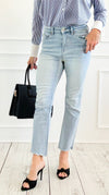 Weekend Crop Denim Pant-190 Denim-Mica Denim-Coastal Bloom Boutique, find the trendiest versions of the popular styles and looks Located in Indialantic, FL