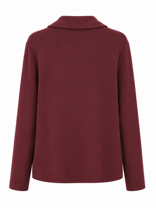 Soft Power Italian Blazer- Merlot
