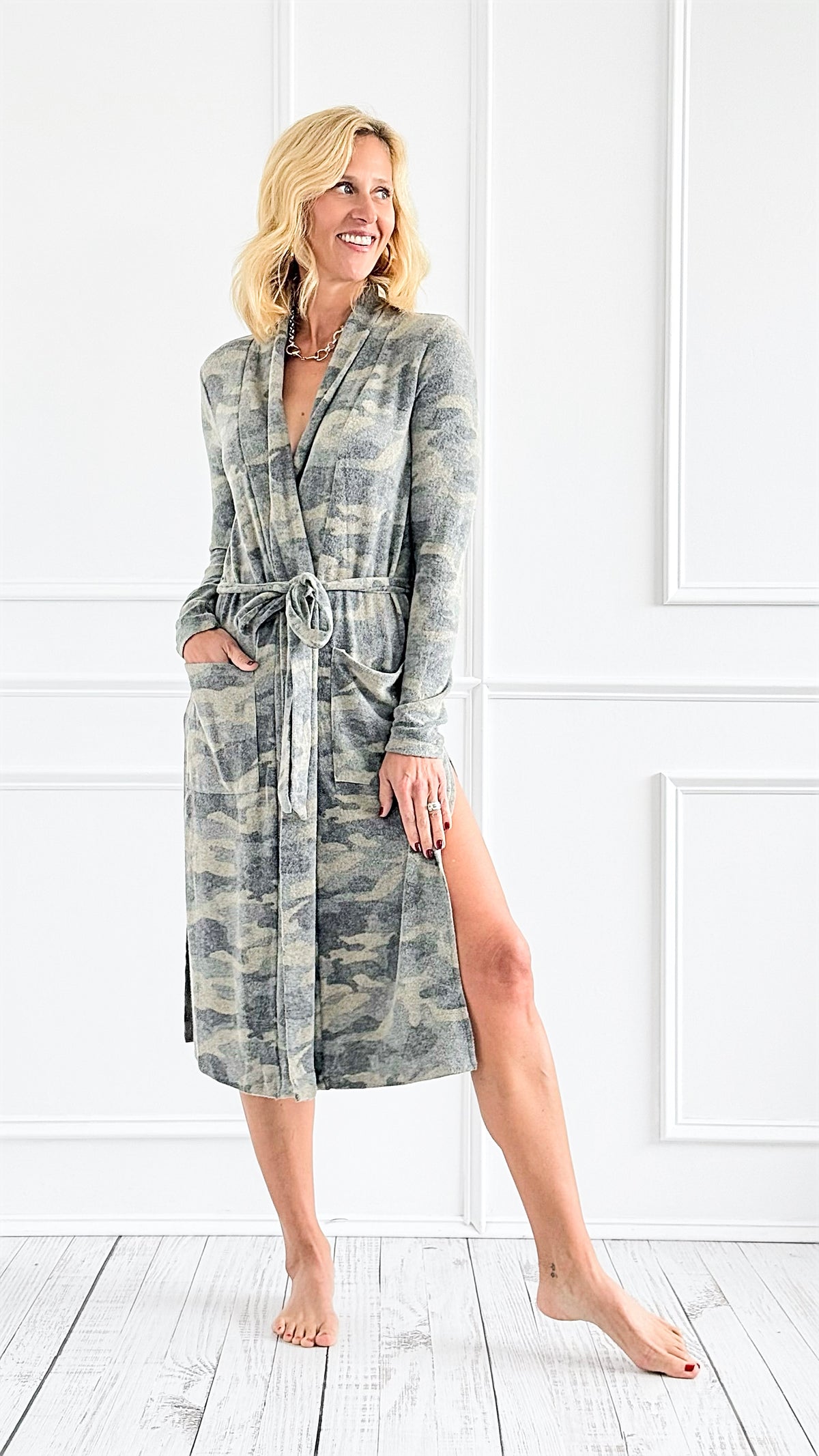 Effortlessly Cozy Camo Long Cardigan-110 Long Sleeve Tops-mystree-Coastal Bloom Boutique, find the trendiest versions of the popular styles and looks Located in Indialantic, FL