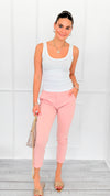 Make Me Blush Italian Pant-100 Pants-V SKY-Coastal Bloom Boutique, find the trendiest versions of the popular styles and looks Located in Indialantic, FL