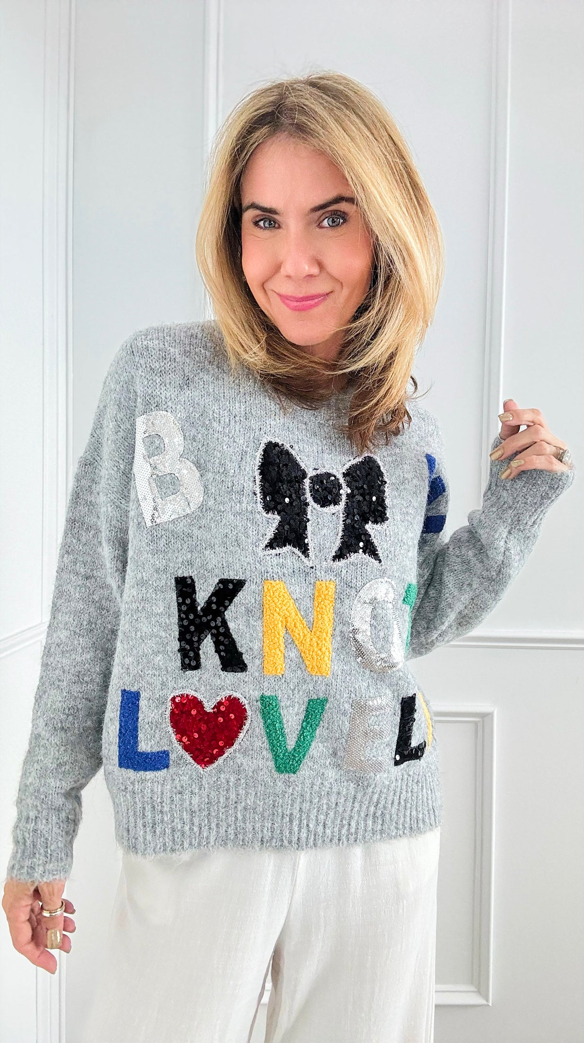 Knot So Lovely Knit Pullover-140 Sweaters-MUY MUY FANCY-Coastal Bloom Boutique, find the trendiest versions of the popular styles and looks Located in Indialantic, FL