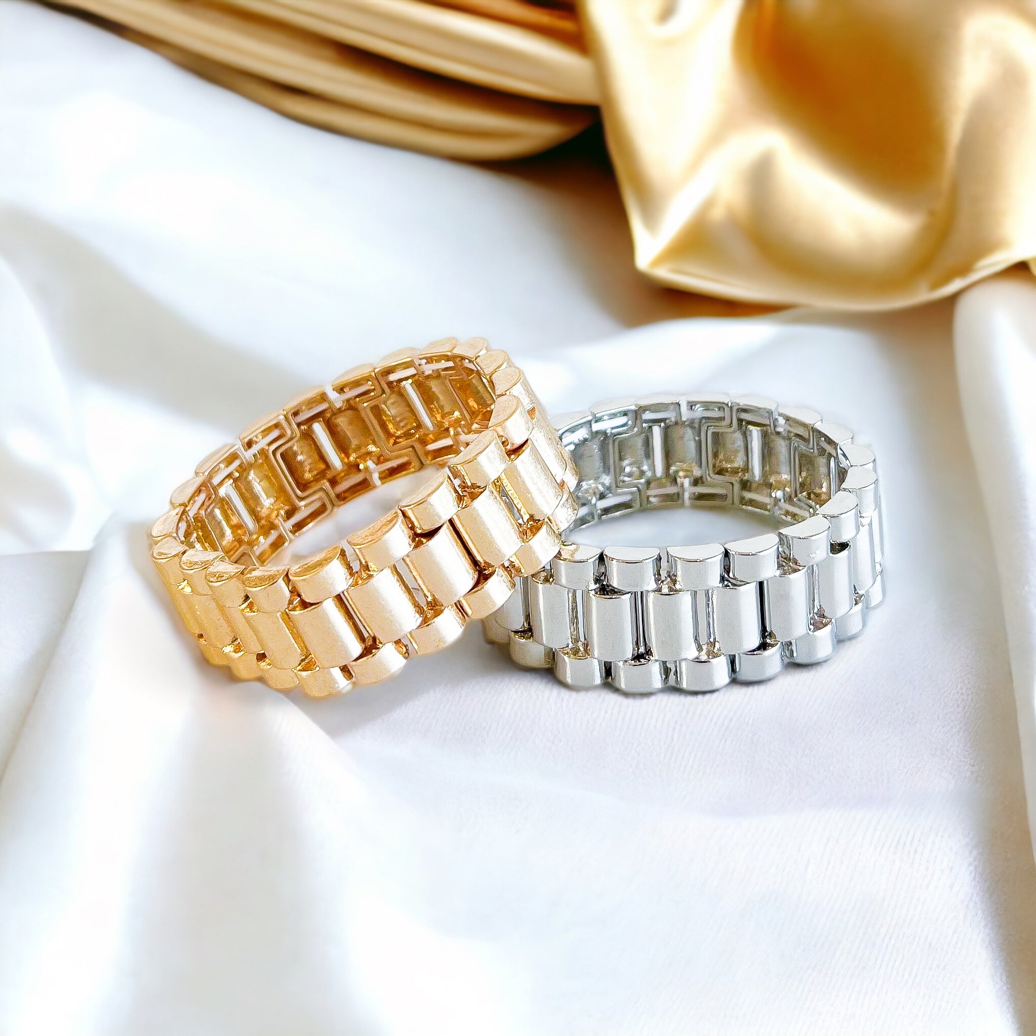 Watch Band Stretch Bracelet-230 Jewelry-Golden Stella/WONA-Coastal Bloom Boutique, find the trendiest versions of the popular styles and looks Located in Indialantic, FL