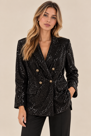 Midnight Glam Sequin Blazer