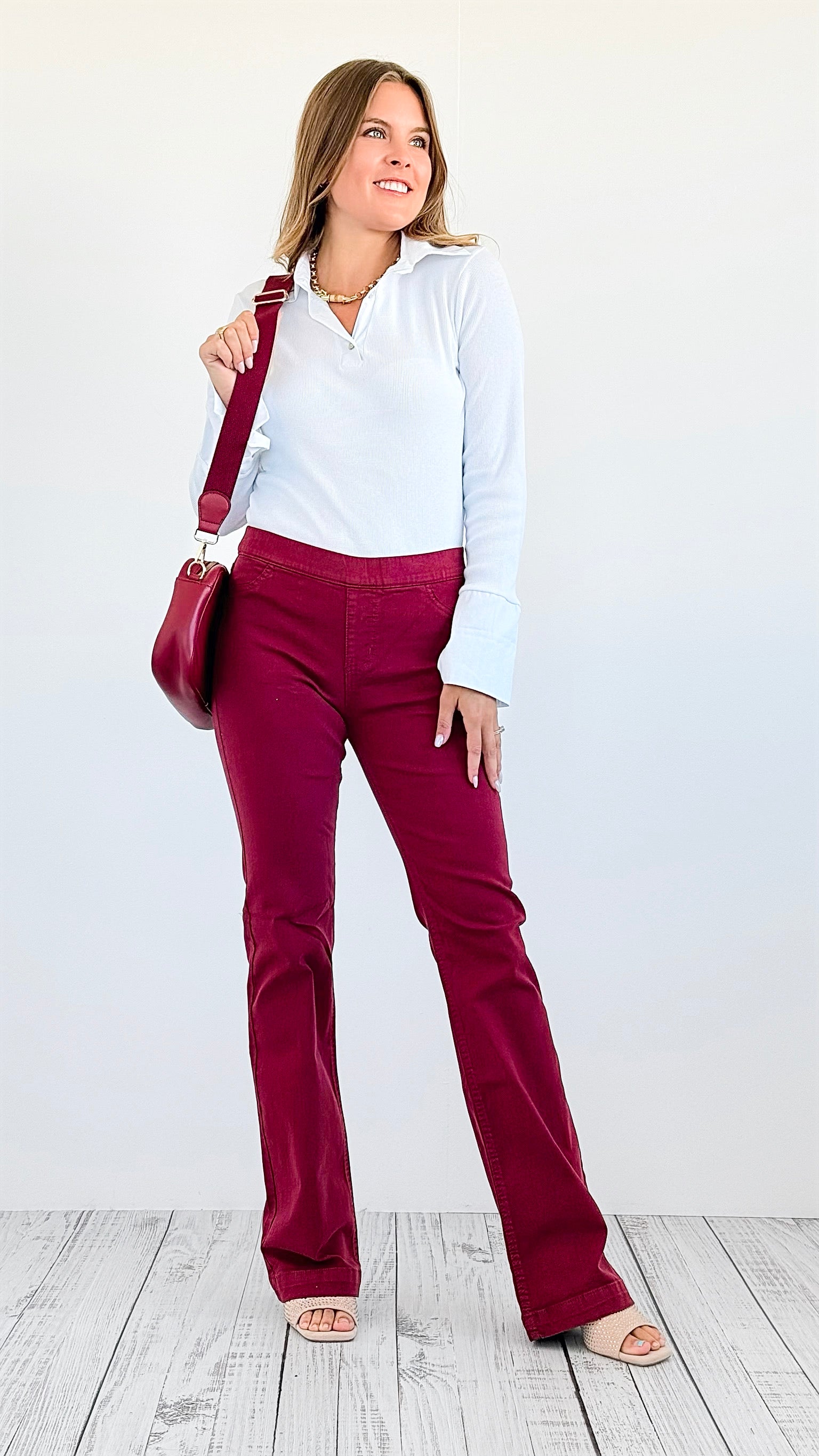 High-Waist Stretch Pants-190 Denim-Jelly Jeans-Coastal Bloom Boutique, find the trendiest versions of the popular styles and looks Located in Indialantic, FL