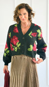 Rose Bloom Button Cardigan-150 Cardigans/Layers-Taelynn-Coastal Bloom Boutique, find the trendiest versions of the popular styles and looks Located in Indialantic, FL