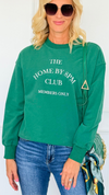 Homebody Club Graphic Sweatshirt-110 Long Sleeve Tops-Gilli-Coastal Bloom Boutique, find the trendiest versions of the popular styles and looks Located in Indialantic, FL