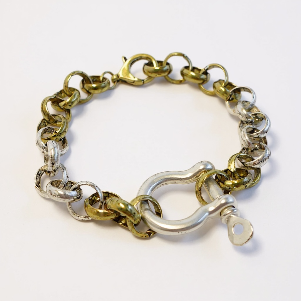 PRE ORDER CB Custom Two Tone Horsebit Bracelet