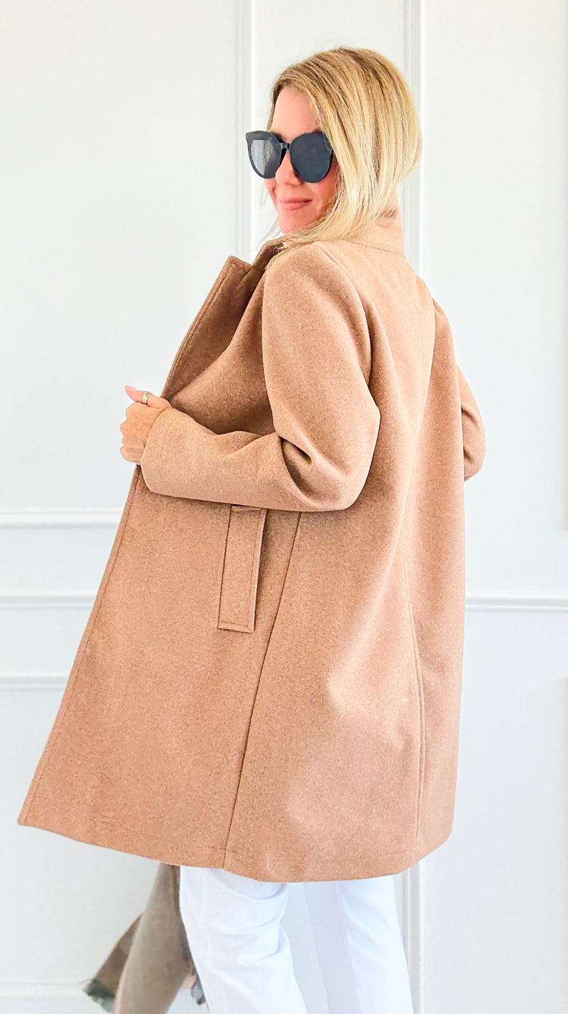 Effortlessly Refined Single Button Coat-160 Jackets-Love Tree Fashion-Coastal Bloom Boutique, find the trendiest versions of the popular styles and looks Located in Indialantic, FL