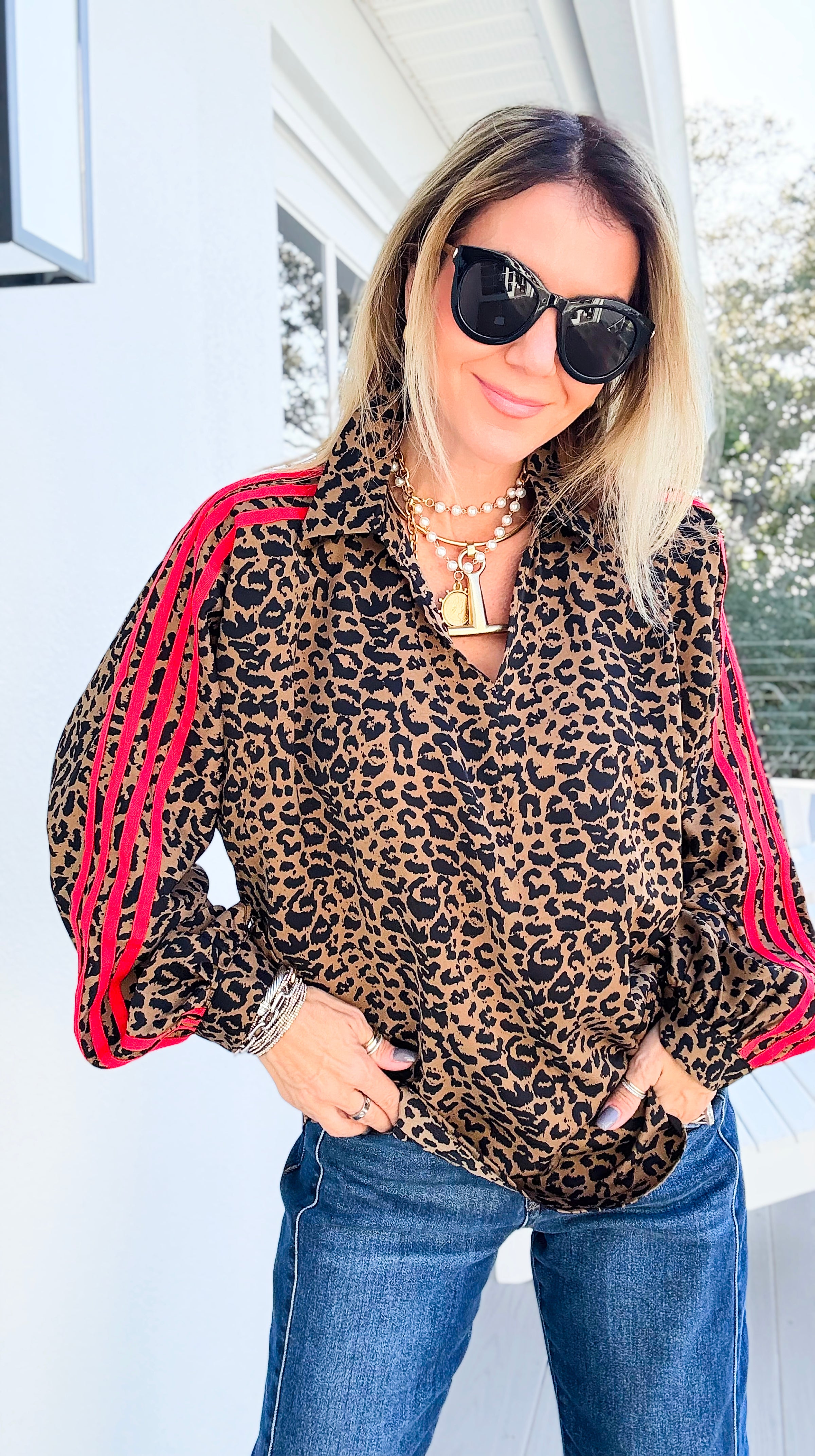 Savage Spark Top-110 Long Sleeve Tops-JODIFL-Coastal Bloom Boutique, find the trendiest versions of the popular styles and looks Located in Indialantic, FL