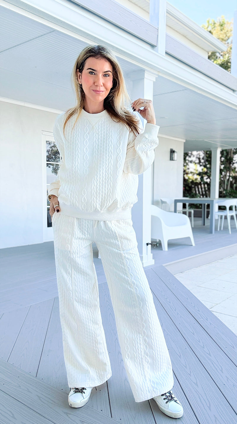 Snowbound Dreams Cable Knit Set