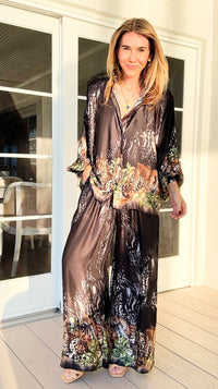 Nocturnal Leopard Italian Set-210 Loungewear/Sets-K2-Coastal Bloom Boutique, find the trendiest versions of the popular styles and looks Located in Indialantic, FL