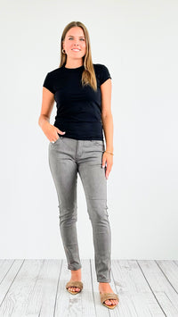 Soft Premium Stretch Skinny Jeans - Slate-170 Bottoms-mystree-Coastal Bloom Boutique, find the trendiest versions of the popular styles and looks Located in Indialantic, FL