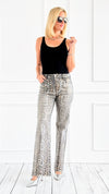 Gilded Wild Denim Pants - Grey-170 Bottoms-JJ'S FAIRYLAND-Coastal Bloom Boutique, find the trendiest versions of the popular styles and looks Located in Indialantic, FL