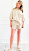 Cool Breeze Lounge Set - Oatmeal-210 Loungewear/Sets-HYFVE-Coastal Bloom Boutique, find the trendiest versions of the popular styles and looks Located in Indialantic, FL
