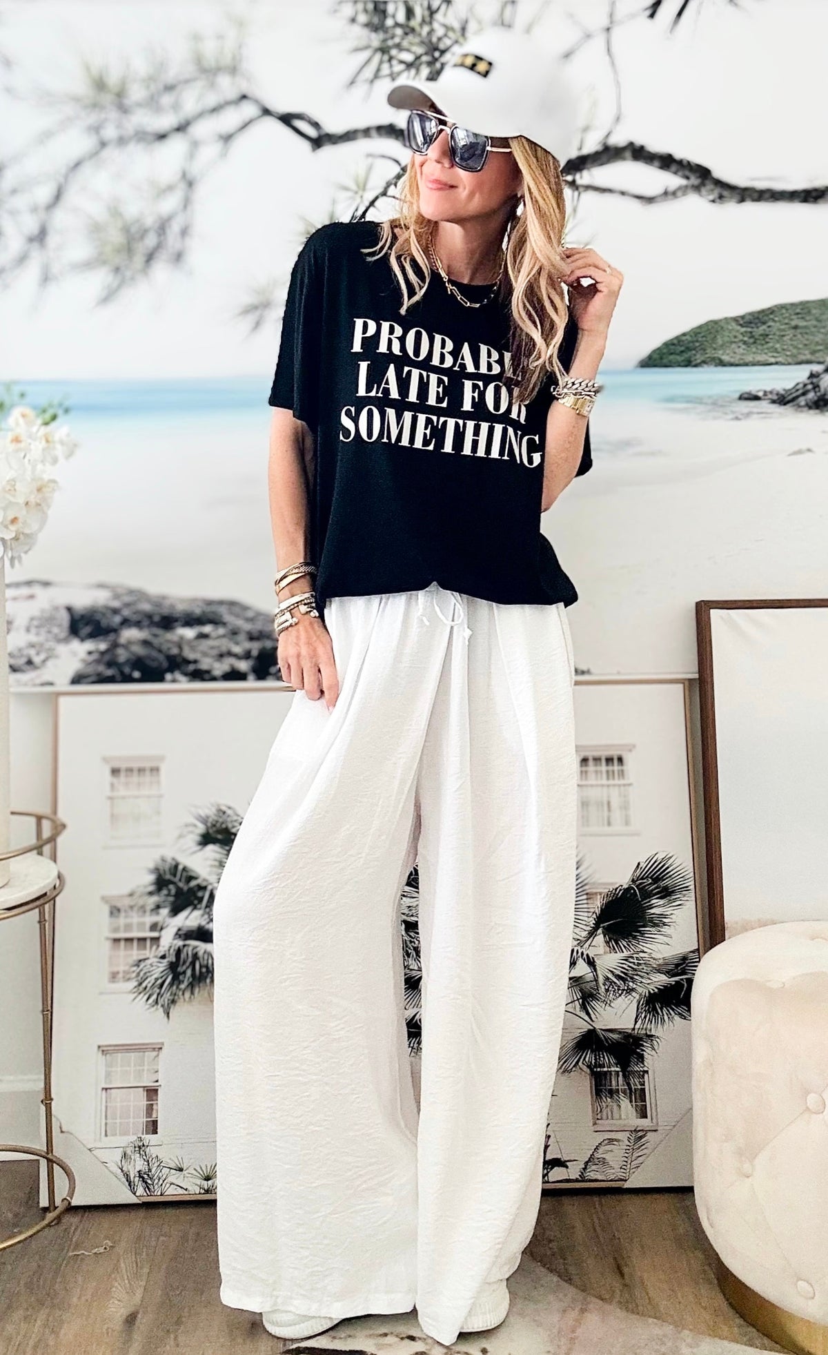 Easy Breezy Italian Linen - White-pants-Germany-Coastal Bloom Boutique, find the trendiest versions of the popular styles and looks Located in Indialantic, FL
