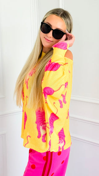 Pink Prowl Italian St Tropez Knit