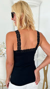 Crazy Beautiful Lace Cami - Black- SHOP-220 Intimates-Elietian-Coastal Bloom Boutique, find the trendiest versions of the popular styles and looks Located in Indialantic, FL