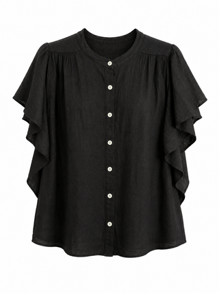 Sweet Simplicity Italian Top- Black