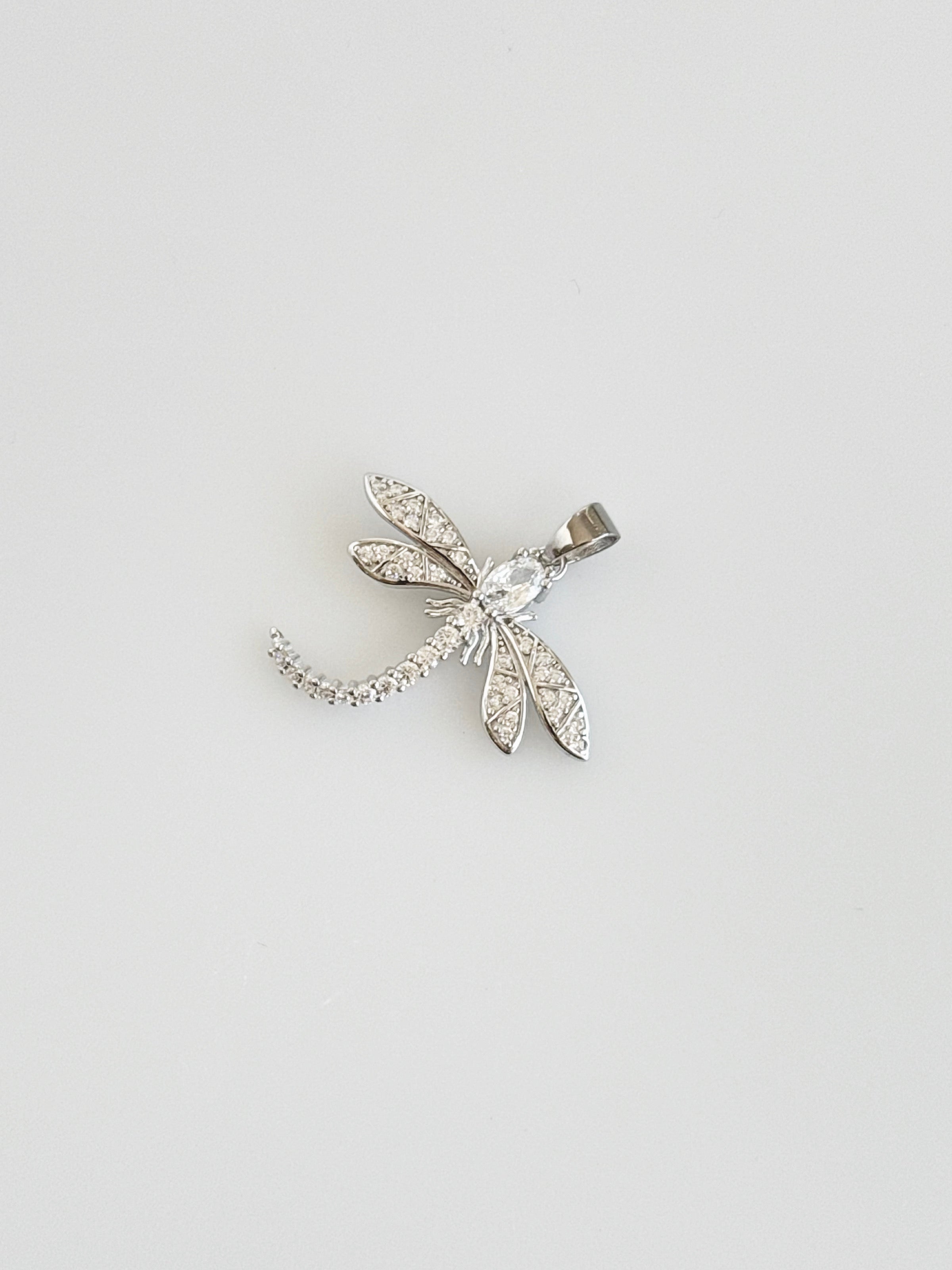 Sterling Silver Dragon Fly Pendant-230 Jewelry-Radium-Coastal Bloom Boutique, find the trendiest versions of the popular styles and looks Located in Indialantic, FL