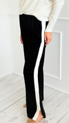 Side Hustle Snap Track Pants-170 Bottoms-White Birch-Coastal Bloom Boutique, find the trendiest versions of the popular styles and looks Located in Indialantic, FL