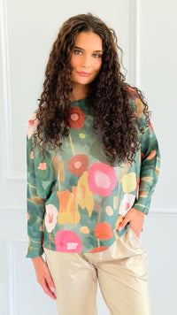 Art Of Bloom Italian St Tropez Sweater-140 Sweaters-Italianissimo-Coastal Bloom Boutique, find the trendiest versions of the popular styles and looks Located in Indialantic, FL