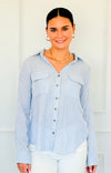 Timeless Lines Fitted Top-130 Long Sleeve Tops-Blu Pepper-Coastal Bloom Boutique, find the trendiest versions of the popular styles and looks Located in Indialantic, FL
