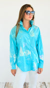 High-Shine Knot Blouse-130 Long Sleeve Tops-Hot & Delicious-Coastal Bloom Boutique, find the trendiest versions of the popular styles and looks Located in Indialantic, FL