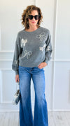 Take A Bow Sweater-140 Sweaters-Dreamers-Coastal Bloom Boutique, find the trendiest versions of the popular styles and looks Located in Indialantic, FL