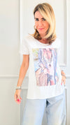 Fashion Contest Italian Tee-110 Short Sleeve Tops-Italianissimo-Coastal Bloom Boutique, find the trendiest versions of the popular styles and looks Located in Indialantic, FL