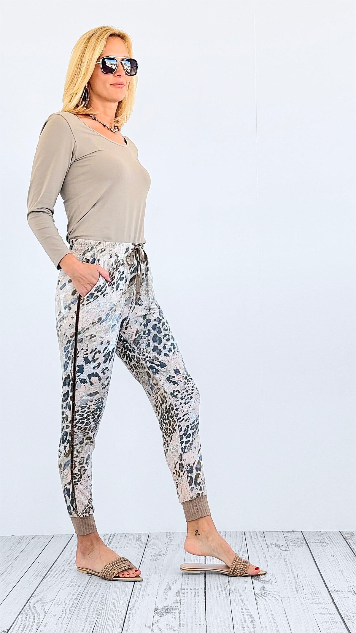 Wildly Cozy Leopard Joggers-170 Bottoms-mystree-Coastal Bloom Boutique, find the trendiest versions of the popular styles and looks Located in Indialantic, FL