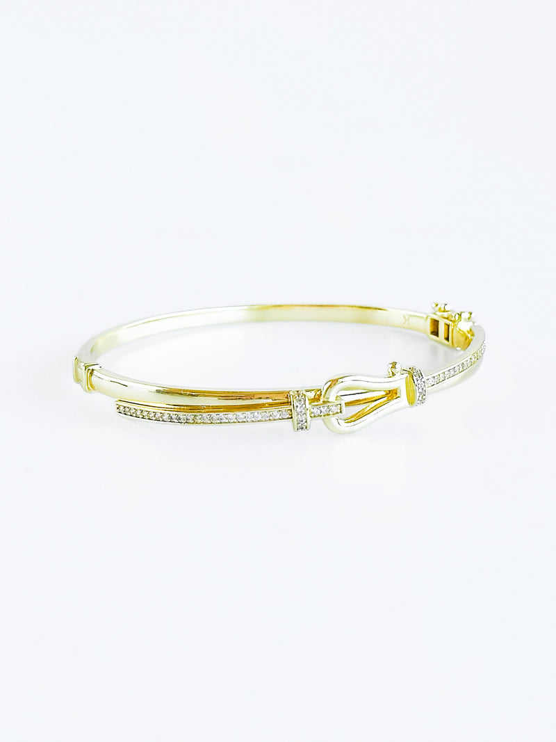 PRE ORDER-CZ Knot Bangle Bracelet-230 Jewelry-NYC-Coastal Bloom Boutique, find the trendiest versions of the popular styles and looks Located in Indialantic, FL