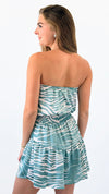 Zebra Tide Smocked Mini Dress-200 Dresses/Jumpsuits/Rompers-Ariella-Coastal Bloom Boutique, find the trendiest versions of the popular styles and looks Located in Indialantic, FL