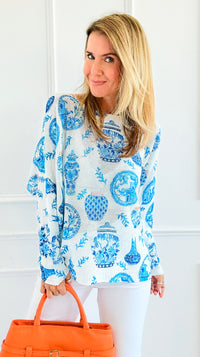 My Vase Collection Italian St Tropez Sweater-140 Sweaters-Italianissimo-Coastal Bloom Boutique, find the trendiest versions of the popular styles and looks Located in Indialantic, FL