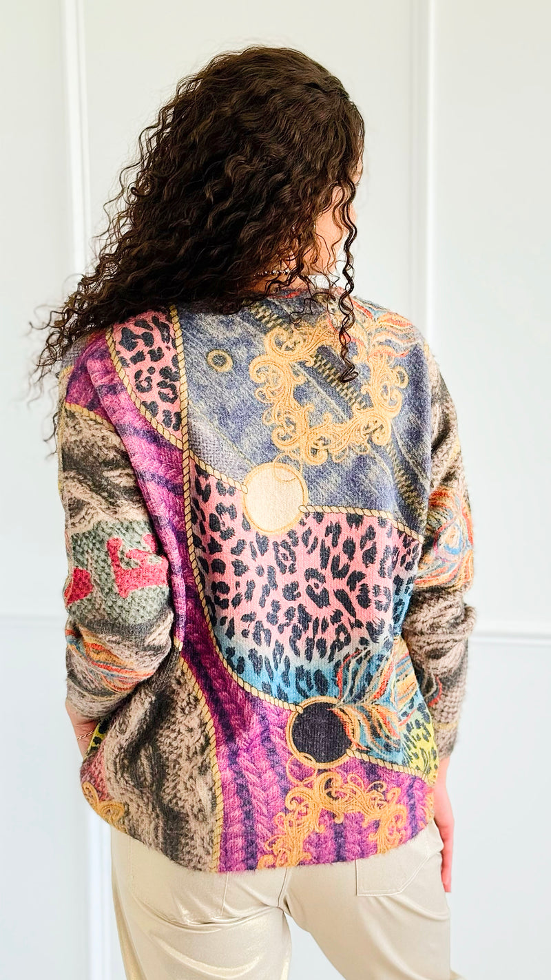 Echeveau Poetic Sweater-140 Sweaters-Fate By LFD-Coastal Bloom Boutique, find the trendiest versions of the popular styles and looks Located in Indialantic, FL