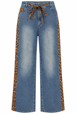 Animal Trim Wide Leg Pants