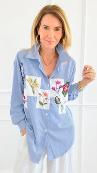 Botanical Gardens Blouse-170 Bottoms-SEÑORITA C-Coastal Bloom Boutique, find the trendiest versions of the popular styles and looks Located in Indialantic, FL