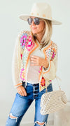Flower Power Crochet Cardigan-150 Cardigan Layers-MISS SPARKLING-Coastal Bloom Boutique, find the trendiest versions of the popular styles and looks Located in Indialantic, FL