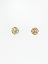 Cz Halo Round Cushion Stud Earring-230 Jewelry-Chasing Bandits-Coastal Bloom Boutique, find the trendiest versions of the popular styles and looks Located in Indialantic, FL