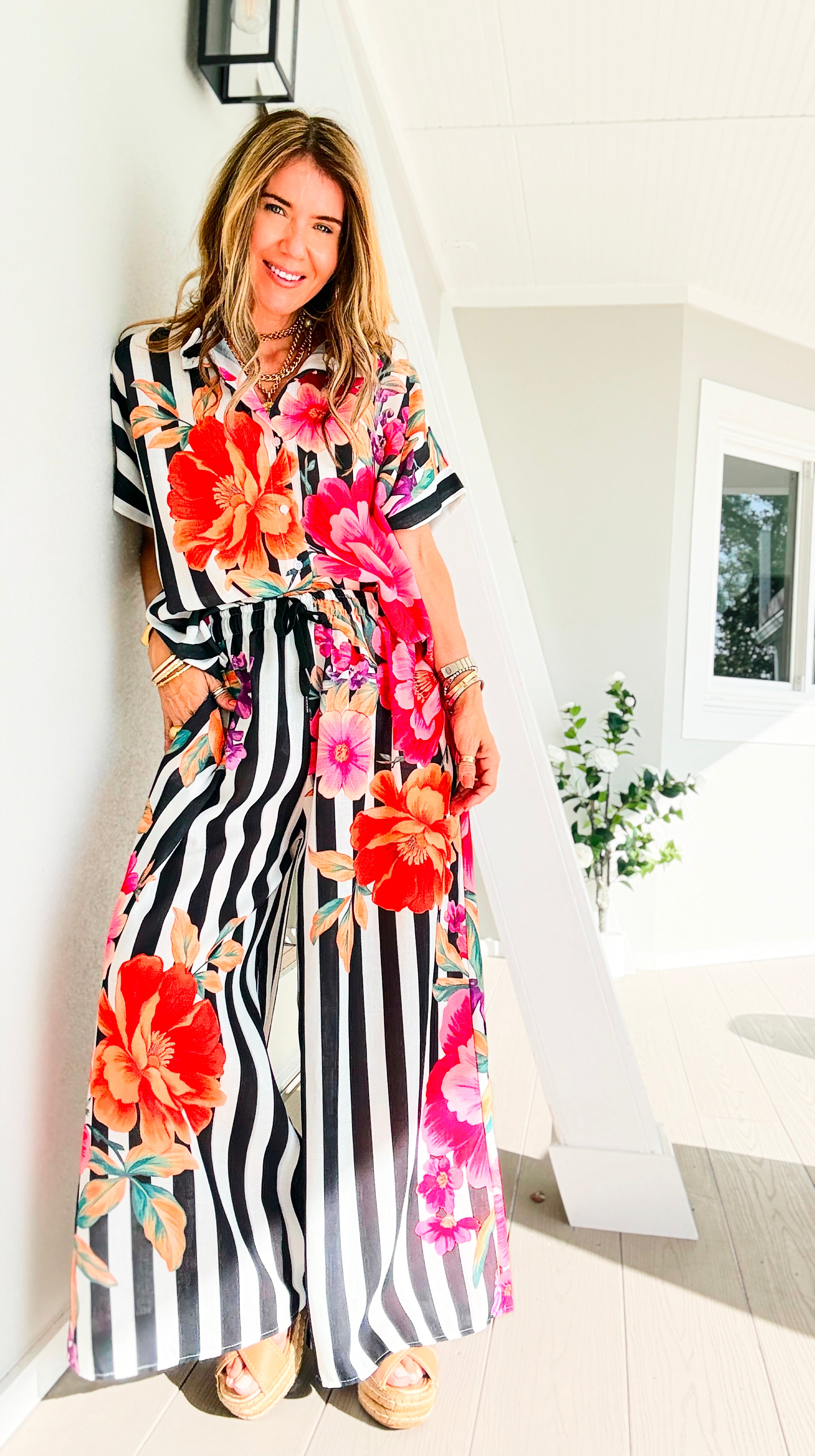 Midnight Bouquet Italian Pant